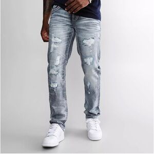 Rock Revival Cashew Slim Straight Stretch Jean size 27